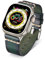 BINLUN Leather Strap Compatible with Apple Watch 38mm 40mm 41mm 42mm 44mm 45mm 46mm 49mm Handmade Retro Band Compatible with iWatch Series 10 9 8 7 6 5 4 3 2 1 SE SE2 Ultra Ultra2, 49mm, Green