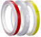Prasacco 3 Rollen Reflektorband Selbstklebend, 10mm x 8m Reflektoren Aufkleber Selbstklebende Wasserdicht Reflektierendes Klebeband Reflektor Warnband für Fahrräder Helme Motorrad (Rot, Weiß, Gelb)