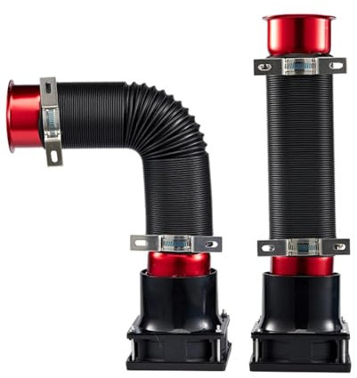 Obokidlyamor Ansaugrohr für Logitech/Thrustmaster/fanatec G923 G920 G29 Ansaugrohr (rot), 2 Stück