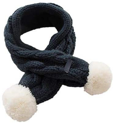 Kopftuch Schwarz Damen Cabrio Kopfbedeckung Damen Gestrickte Schals aus Samt für und Mädchen halten warm Halstuch Baumwolle Halstuch Damen Schwarz Seide (Navy, One Size)