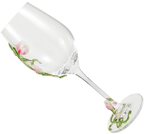 PRETYZOOM Copa De Cristal Multiusos Para Vino Tinto Copas De Vino Copa De Cóctel Con Forma De Flor Para Bebidas De Fiesta
