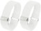 PATIKIL Adjustable Arm Bands, 2 Pack/1 Pair Anti-Slip Sleeve Garter Elastic Shirt Sleeve Holders for Men Women, White