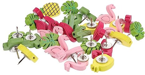 DIYEAH - -nägel 30 Stück Flamingo Ananas Dekoratives Push-Holz-reißzwecken-Set