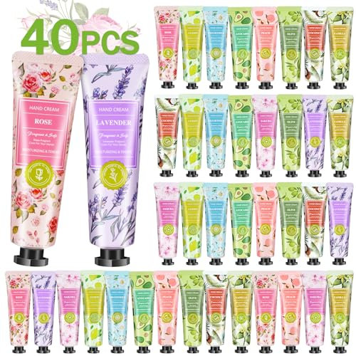 40 Pezzi Crema Mani Riparatrice,30 ml Crema Mani Secche e Screpolate per sollievo e idratazione 24h, Trattamento Quotidiano per le Mani, Nutre e Idrata la Pelle Donando Morbidezza e Comfort