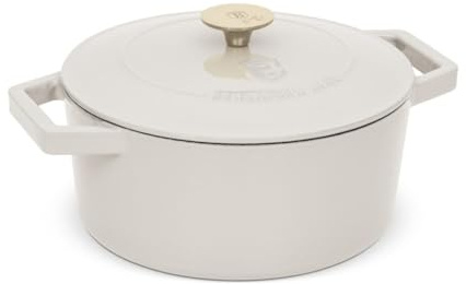 Berlinger Haus Gusseisen-Backform mit Deckel | 24 cm Sahara Collection | 2-lagige Emaille-Beschichtung | Für Backofen & Induktion geeignet