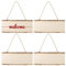 Sxutop 4 Piezas Letrero de Madera Sin Terminar Placa Decorativa en Blanco Cartel para Pintar Sin Acabado Tablero Colgante de Madera con Cuerda para Manualidades DIY Pirograbado Pintura Escritura