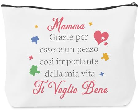 Idee Regalo Festa Della Mamma Originale Compleanno Idee Natale Grazie Prima Festa Della Regalo Mamma Compleanno Pochette Neomamma Nonna Zia Grazie Natale San Valentino Utile Borsa Trucchi