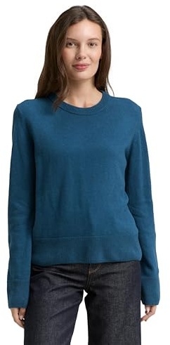 Tom Tailor Damen 1049122 Strickpullover mit Rundhalsausschnitt (1er Pack)