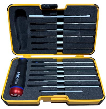 Felo Torx and Torx Plus Torque Limiting Screwdriver Set, 1.5-3.0 Nm, 14 Pieces