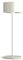 CALEX Serino Tischlampe, wiederaufladbar, kabellos, dimmbar, warmweißes Licht, wasserdicht, Aluminium, Sand