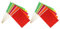 Hemobllo 10 Stück Gebäudemarkflagge Landschaftsfahnen Rasenfahnen Markierungsfahnen Für Den Rasen Umfrage-flags Weiße Fahnen Flaggen Fahnen Am Stiel Außen Polyester Zufällige Farbe
