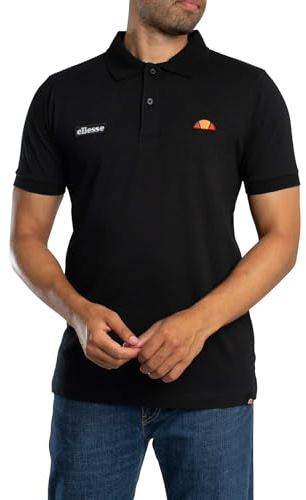 Ellesse Men's Lessepsia Polo Shirt, Black