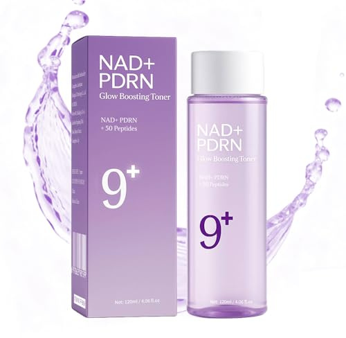 NAD+PDRN Glow Brightening Toner, Nr. 9, straffende Haut, Anti-Falten, beruhigend, feuchtigkeitsspendend, straffende Hautpflegeprodukte, 100 ml, 1 Stück