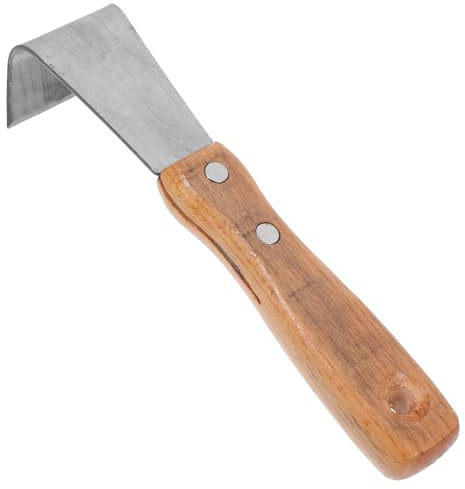 YARNOW Rindenschäler aus Edelstahl mit Ergonomischem Holzgriff Robustes Entrindungswerkzeug für Obstbäume Effektives Baumrindenschabewerkzeug für Garten Baumpflege Vielseitig und