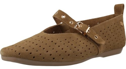 Carmela Damen-Ballerinas, Bequeme und vielseitige Schuhe, Freizeitmode, Camel, 40 EU