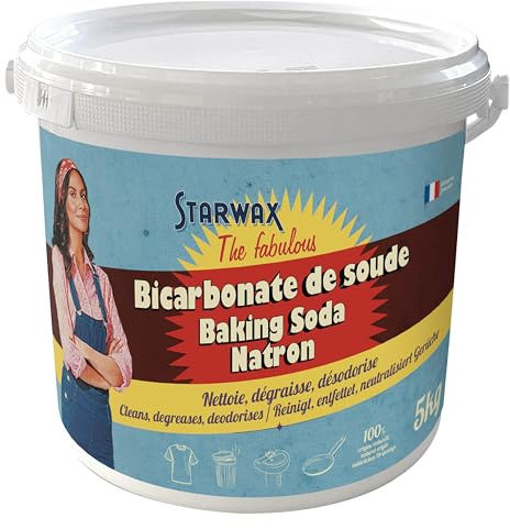 STARWAX FABULOUS Natron zur Reinigung 5 kg | Reinigt, entfettet, desodoriert, bringt Oberflächen zum Glänzen, 100 % natürlichen Ursprungs