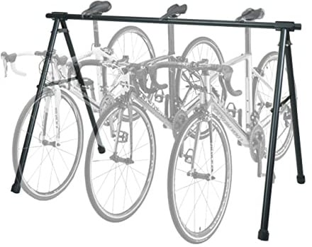 Mendler Fahrrad-Sattelständer HWC-K39-AM ausziehbar 114x170x114cm - schwarz | Fahrradständer, Aufhängebügel, pulverbeschichtet ausziehbar