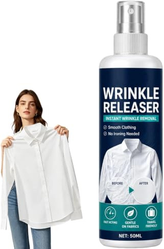 Instant Wrinkle Releaser Spray, Crease Release Spray, Fabric Refresher & Wrinkle Release Sprays, No Iron Fabric Smoothing Agent, Reduces Creases on Dresses, Bedding Curtains and Shirts