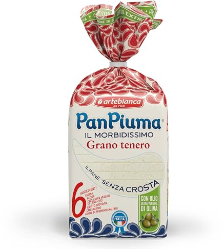 Pan Piuma Pane Morbido con Farina di Grano Tenero (6 pezzi da 400g)