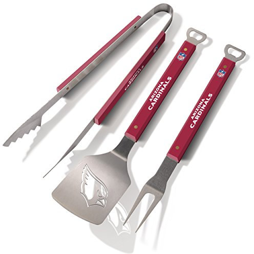 Sportula Produkte 9026792 Baltimore Ravens Spirit Serie 3 Stück Grill Tool Set, silber Arizona Cardinals silber