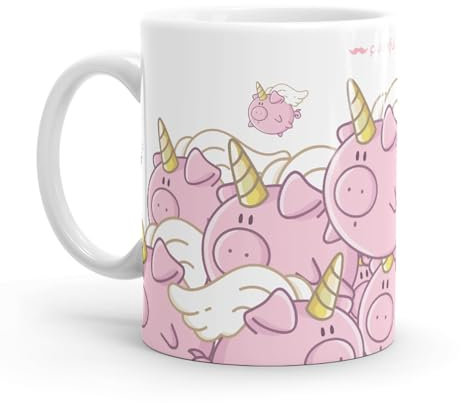 Puterful - Taza con frase Cerdicornio - Tazas originales para café - Resistente al microondas y lavavajillas