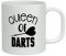 Shopagift Queen of Darts White 10oz Novelty Gift Mug Cup