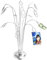 HOHIYA Photo Tree Holder Stand Christmas Cards Clip for Hanging Decoration Photos Notes Paintings Card Memos Home Indoor Decoration Birthday Wedding Party Gift Silver