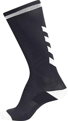 hummel Socken Elite Indoor Sock HIGH, Schwarz/Weiß, 39/42, 204044-2114