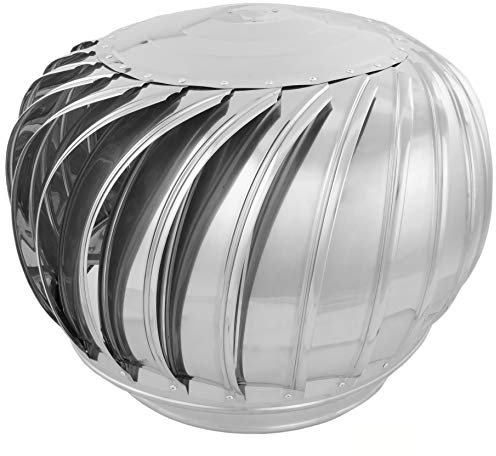 PrimeMatik - Sombrero Extractor de Humos galvanizado Giratorio para Tubo de 350 mm de diámetro (KH045)