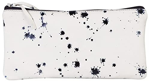 Clairefontaine 410116C Schlampermäppchen Cosmicuir, aus Wildleder Flach, 11 x 22cm, 1 Stück, Dunkelblau