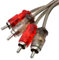Conext Link Câble audio RCA mâle vers mâle en spirale OFC 1.5FT, 3 Pack