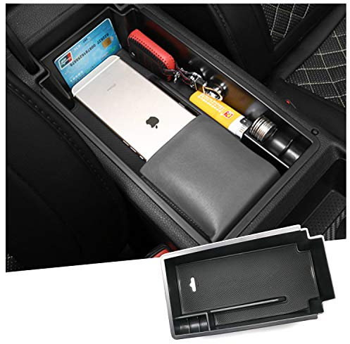 Ruiya Superb III Mittelkonsole Aufbewahrungsbox Armlehne Organizer Tray Superb Zubehör 2015-2023 Mittelkonsole Organizer Mittelkonsole Ablagefach Kompatibel mit Skoda Superb III (3V) B8 2015-2023