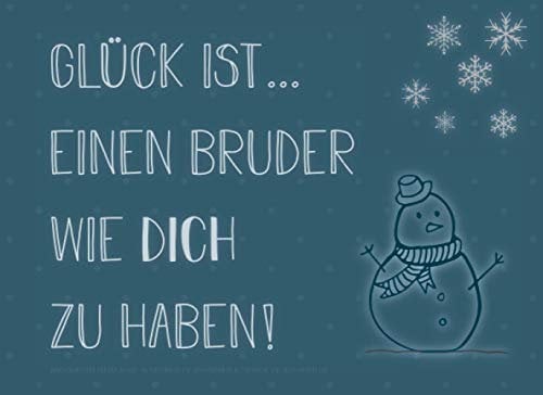 Adventskalender für den Bruder, Gutscheinbuch mit 24 Gutscheinen als Geschenk zum Selbstausfüllen, Glück ist… einen Bruder wie dich zu haben: ... Geschenkidee für jeden Bruder zum Advent