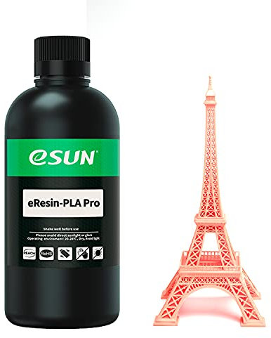 eSUN Plant-Based Pro 3D Printer Rapid Resin, 405nm LCD UV-Curing High Precision PLA Based Resin Photopolymer Resin 3D Printing Liquid for Monochrome Screen 3D Printer, 500g Beige