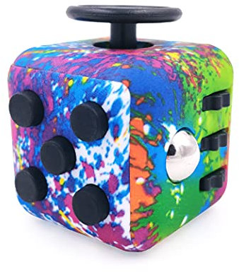 FIDGETARIAN Cubo Antiestres Niños Adultos - Fidget Toy Anti Estrés - Juguetes Antiestres con 6 Módulos Relajantes - Figet Toys Juguetes para Adultos Adolescentes y Niños - Abstracto