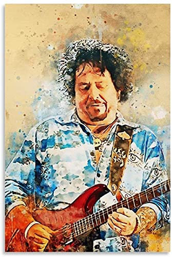Poster Und Gedruckte Steve Lukather II und Picture Modern für Living Room Decor Leinwand Malerei Wandkunst Bilder 19.7x27.6(50x70cm) Kein Rahmen