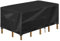INMUA Housse Table de Jardin, Rectangulaire Bache Salon de Jardin Imperméable, Anti-UV, 420D Oxford Tissu Housse de Table Chaise Meubles de jardin Extérieure (170x94x70cm)