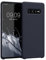 kwmobile Hülle kompatibel mit Samsung Galaxy S10 Plus / S10+ Hülle - Silikon Handy Case - Handyhülle weiche Oberfläche - kabelloses Laden - Heidelbeerblau