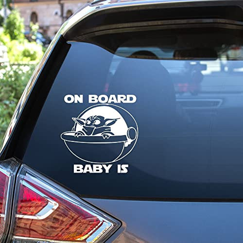 Auto Aufkleber Aufkleber Baby Yoda On Board Aufkleber VINYL DECAL Sci-Fi The Mandalorean