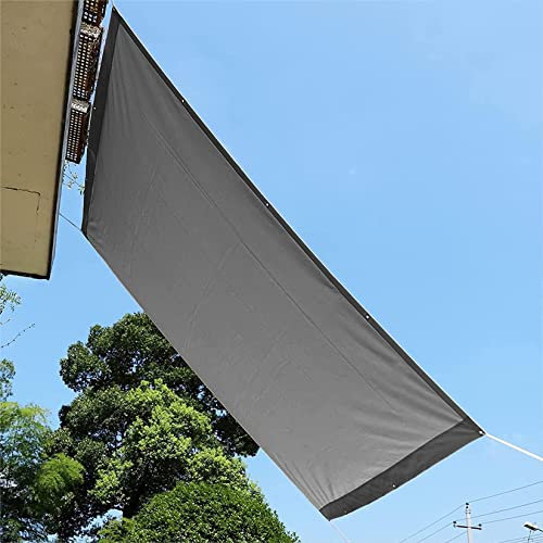 CHBIN Voile d'ombrage Pare Soleil 2x3M Imperméable Une Protection des Rayons Toile pour Pergola avec Corde pour Jardin Terrasse Balcon Camping, Gris Foncé, 22036