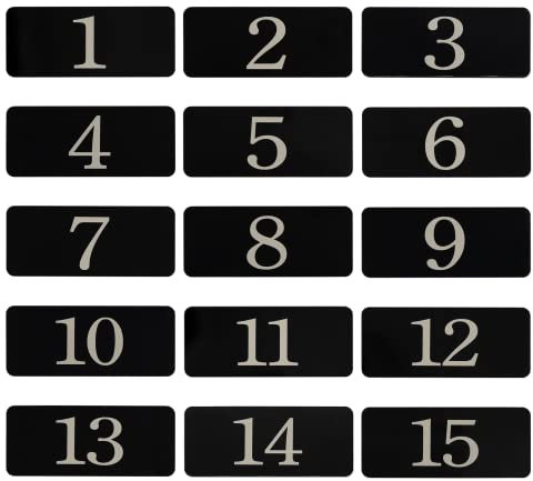 Aufkleber für Spind, rechteckig, Kunststoff, nummeriert, Raumnummer, Tischnummer (51-100, schwarz)