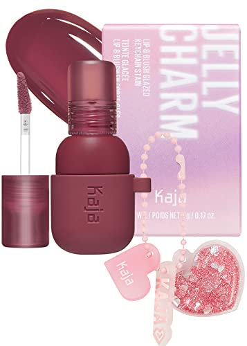 Kaja Lippenstift & Rouge aus Glasur – Jelly Charm 04 Soda | mit Dreifach-Beerenkomplex, Zitronenfruchtextrakt und Oliven-Squalan, feuchtigkeitsspendend, langanhaltende Lippenfarbe
