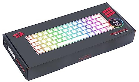 Redragon Dragonborn K630 Teclado Mecanico Gaming TKL USB - Iluminacion RGB - Teclas Brown - Layout USA - Cable Desmont