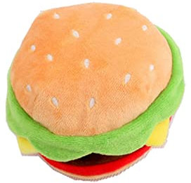 Quietschendes Hundespielzeug Hundekauspielzeug für aggressives , Donut, Pizza, Eis am , Steak, Burger, Pommes, langlebiges Hundespielzeug für Welpen, kleine und mittelgroße Spielzeug Für Hundewelpen