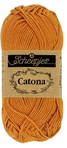 Scheepjes - Scheepjes Catona 383 Ginger Gold Yarn - 10x50g