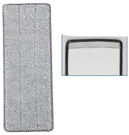 RIAAJ 3/4/5 Stück Mopp-Ersatzkopf, Stoffpolster, Quetschlappen, Wring-Reinigungswerkzeuge, Spray zum Waschen von Böden, zu Hause, bietet Wischen, 38 x 12 cm, einseitig, 4 Stück