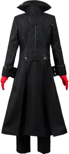 Lixinya Akira Kurusu Anime Halloween Karneval Outfits Party Bekleidung Halloween Cosplay Kostüm Set Herren (M, Schwarz)