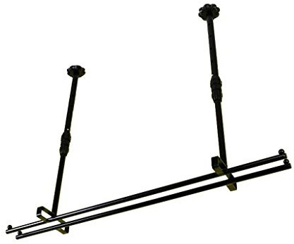 Porte-verres à vin à l'envers à suspendre - Double rangée - 80 x 12 cm (L x l)