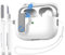 RFUNGUANGO für AirPods Pro Case (2023/2022/2019) mit Cleaner Kit, Auto Snap Switch und Secure Lock Clip Case Design Kompatibel mit Airpods Pro 2. Generation (USB-C/Lightning Cable),Weiß