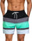 TMEOG Costume Uomo Mare Pantaloncini Casual, Costumi da Bagno Uomo Surf Lungo Costume da Spiaggia Piscina Pantaloncino Estivo con Tasche e Coulisse Regolabile(Strisce,M)
